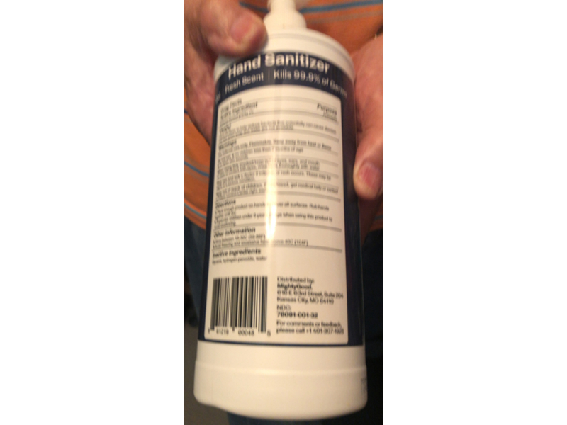 Mighty Good Hand Sanitizer Gel, Fresh Scent, 32 fl oz