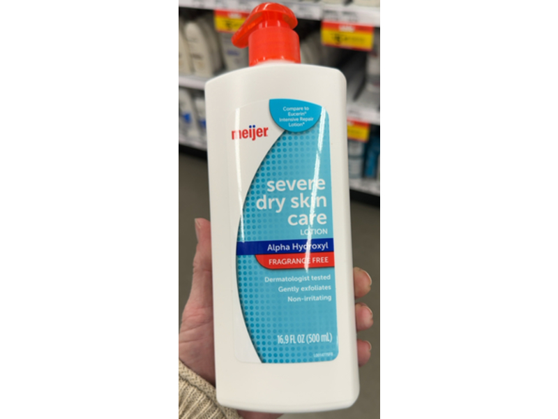 Meijer Sever Dry Skin Care Lotion, Alpha Hydroxyl, 16.9 fl oz/500 mL