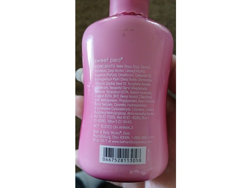 Bath & Body Works Body Lotion, Sweet Pea, 3 fl oz/ 88 mL