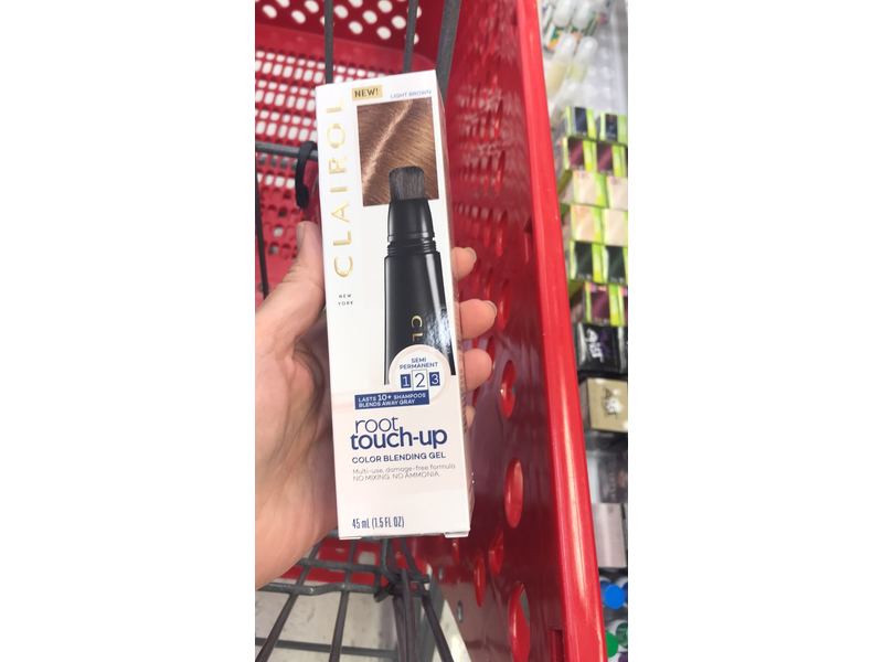 Clairol Root Touch-Up Semi Permanent Color Blending Gel, Light Brown, 1.5 fl oz/45 mL.