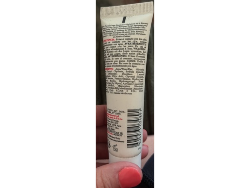 Kiehl's Since 1851 Ultra Facial Barrier-Hydrating Cleanser, 1.01 fl oz/30 mL