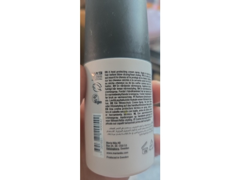 Maria Nila Cream Heat Spray, Hold, 2.5 fl oz/75 mL