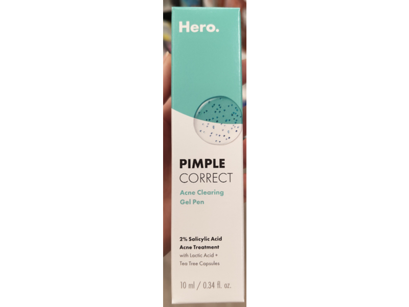 Hero Cosmetics Pimple Correct Acne Clearing Gel Pen, Lactic Acid + Tea Tree Capsules, 0.34 fl oz/10 mL