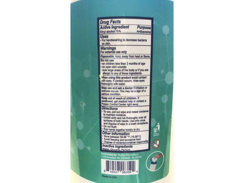 Ohso Clean Alcohol Wipes, Antibacterial, 80 Count