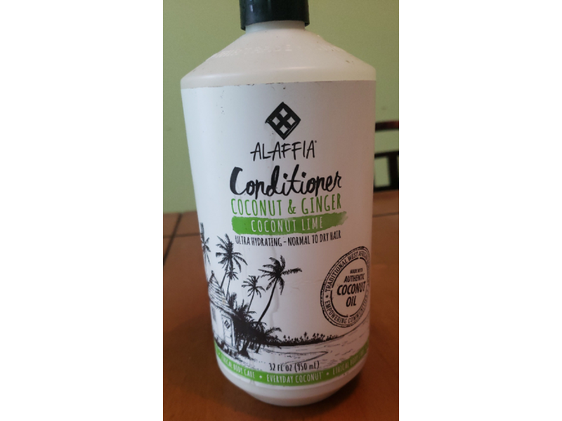 Alaffia Ultra Hydrating Conditioner, Coconut Lime, 32 fl oz/950 mL