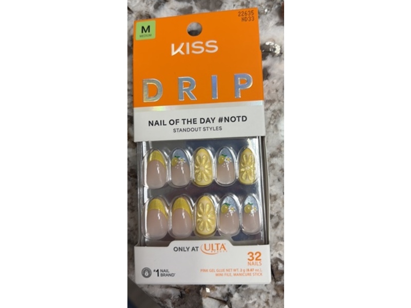 Kiss Drip Press On Nails, Euphoric Leap, 32 Count