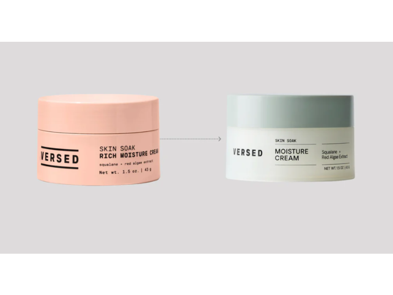 Versed Skin Soak Rich Moisture Cream, Squalene + Red Algae Extract, 1.5 oz/43 g