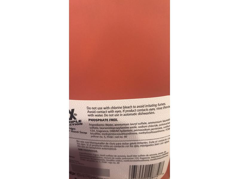 Ajax Ultra Triple Action Dish Liquid, Orange, 90 fl oz/2.66 L