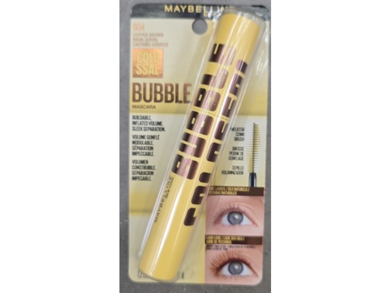 Maybelline The Colossal Bubble Mascara, Copper Brown, 0.33 fl oz