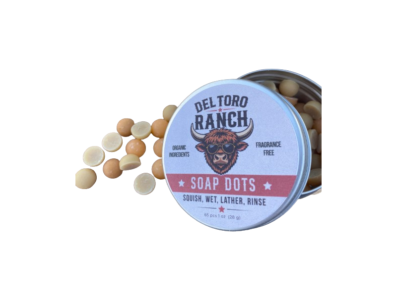 Del Toro Ranch Soap Dots, The Signature Variety Mix, 1 oz/28 g, 65 Count
