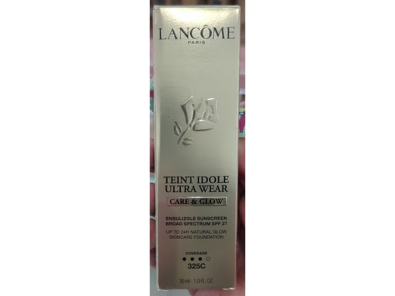 Lancome Teint Idole Ultra Wear Care & Glow Serum Foundation, SPF 27, 325C, 1 fl oz/30 mL