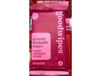 GoodWipes Actually Flushable Wipes, Rosewater, 18 Count - thumbnail 2