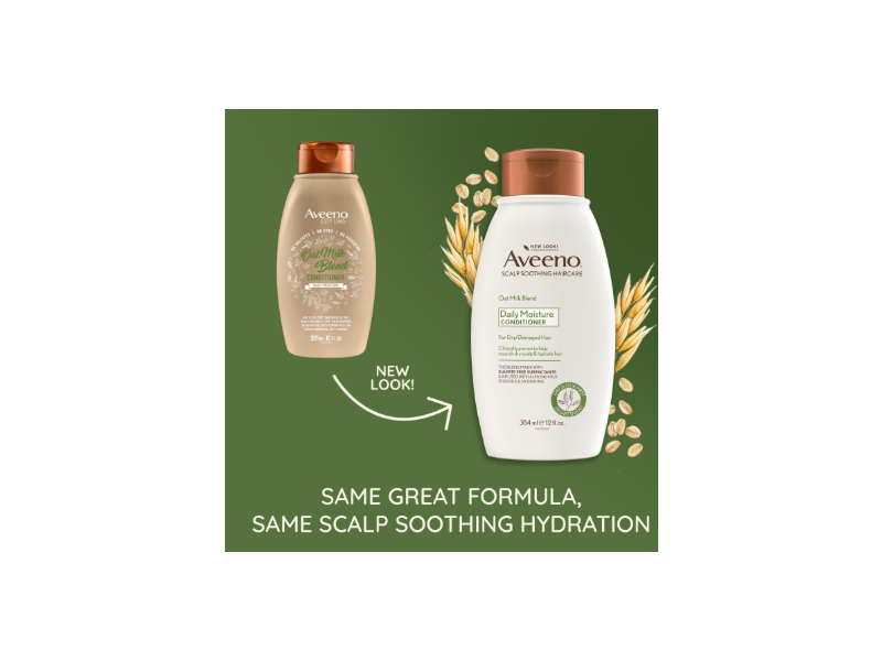 Aveeno Daily Moisture Conditioner, Oat Milk Blend, 12 fl oz/354 mL