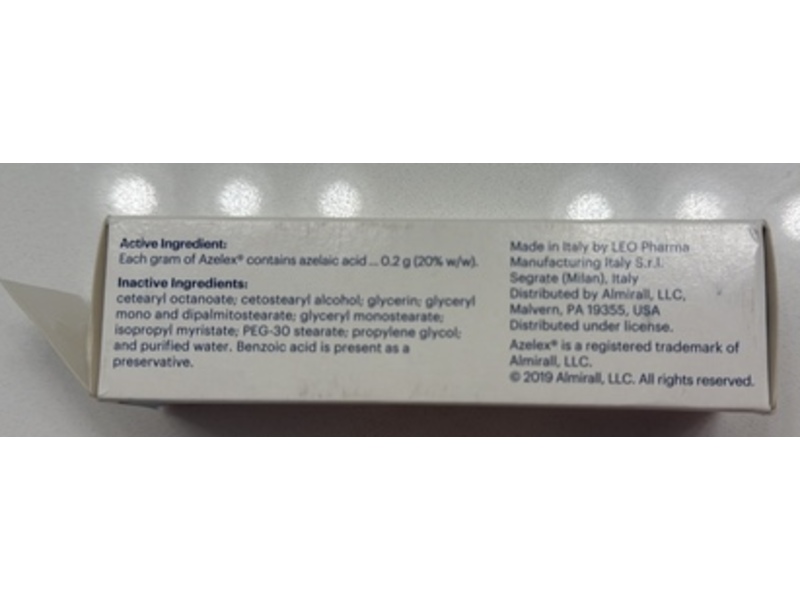 Azelax (Azelaic Acid) cream 20%, 30 g, Almiral (Rx)