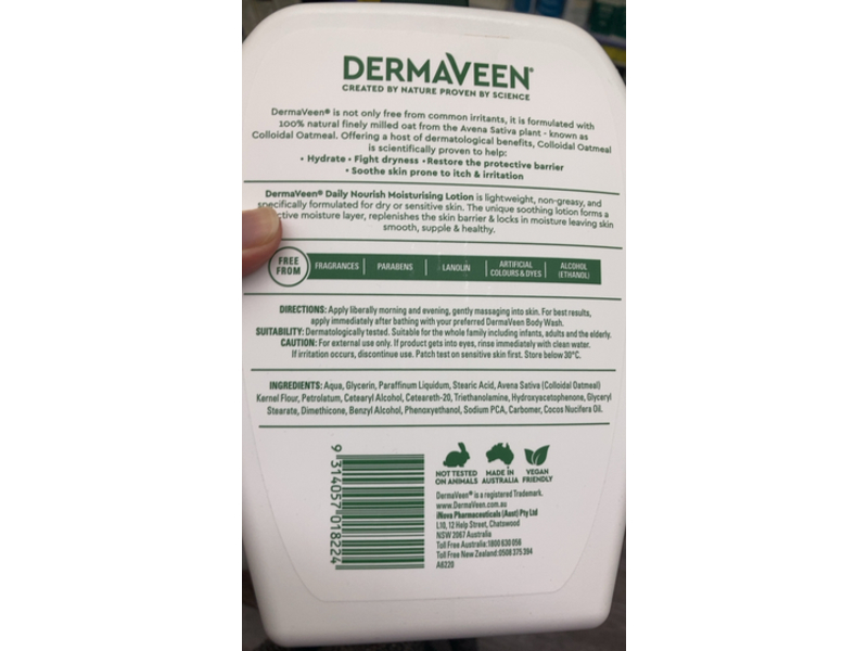 Dermaveen Daily Nourish Moisturising Lotion, 1.25 L