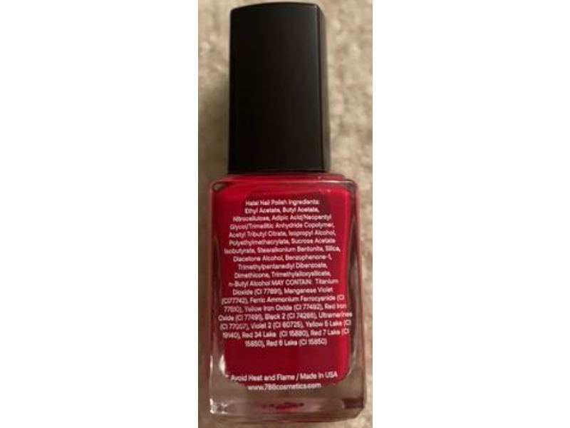 786 Cosmetics Breathable Nail Polish, Agra, 0.4 fl oz/12 mL