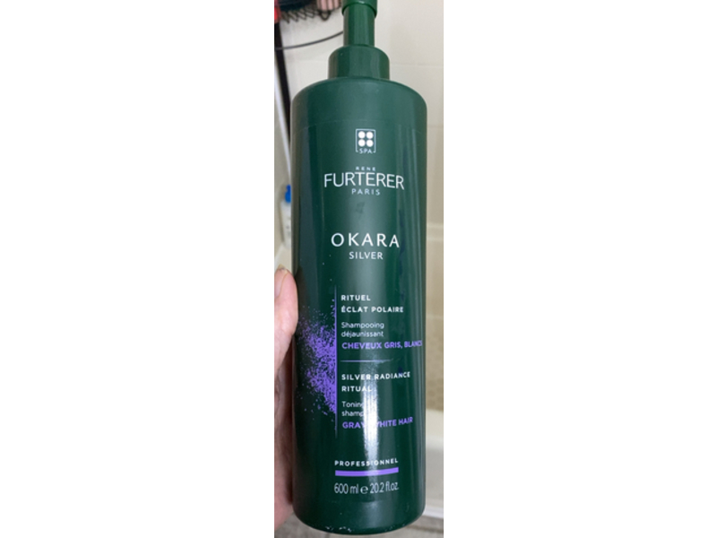 Rene Furterer Okara Silver Toning Shampoo, 20.2 fl oz/600 mL