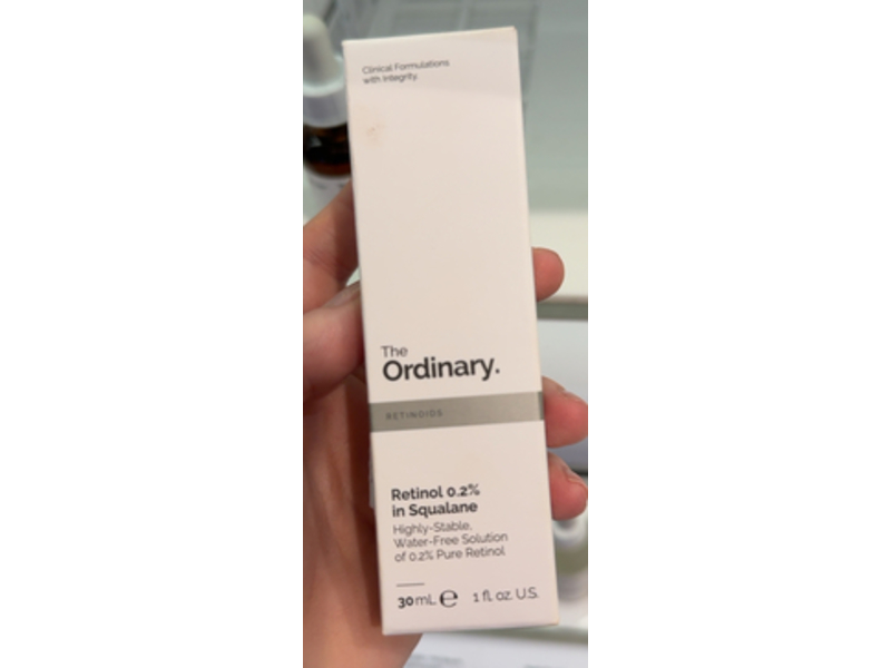 The Ordinary Retinol 0.2% In Squalane Solution, 1 fl oz/30 mL