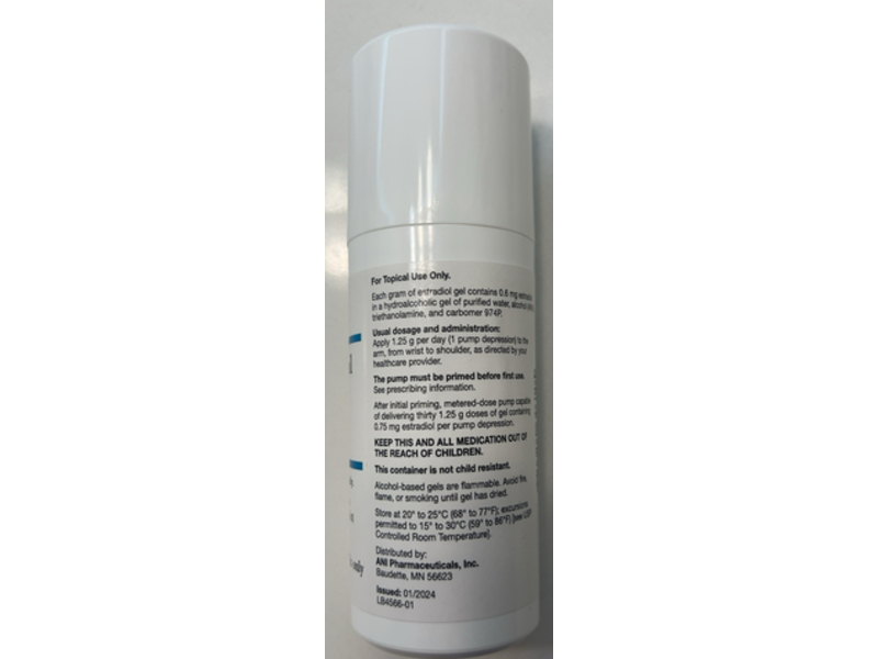 Estradiol Gel 0.06%, 1.75 oz/50 g, Ani (Rx)