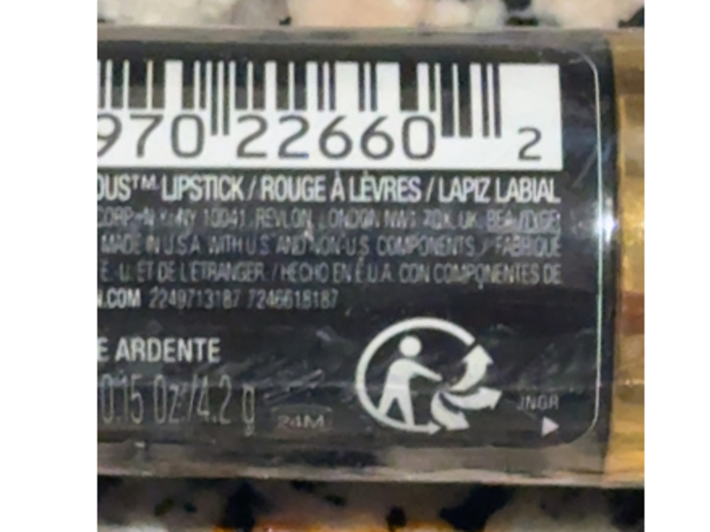 Revlon Super Lustrous Lipstick, 807 Fire Peach, 0.15 oz/4.2 g