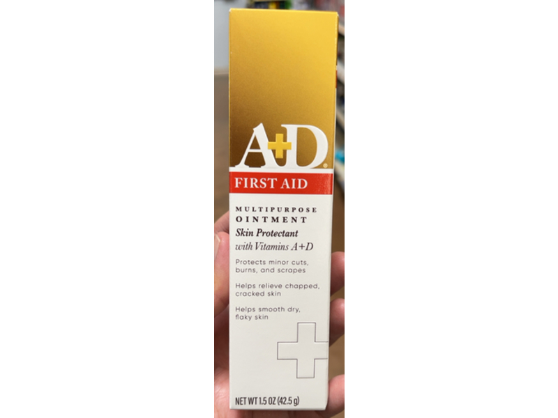 A + D First Aid Skin Protectant Multipurpose Ointment, Vitamin A + D, 1.5 oz/42.5 g