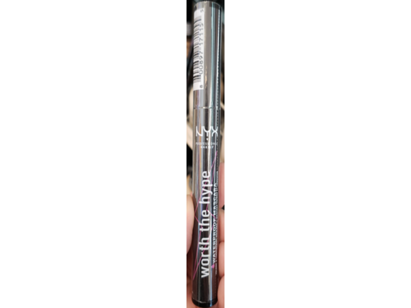 NYX Professional Makeup Worth The Hype Waterproof Mascara, Black Black, 13.6 g
