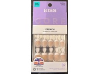 Kiss Core French Tip Press-On Nails, Squoval, If You Dare, 32 Count - thumbnail 2
