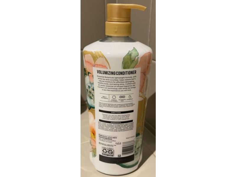 Pantene Volumizing Conditioner, White Tea & Cucumber, 38.2 fl oz/1.13 L