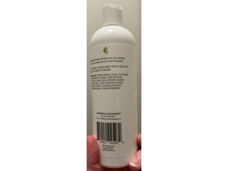 Pure And Natural Pet 2-In-1 Shampoo & Conditioner, 16 fl oz/473 mL
