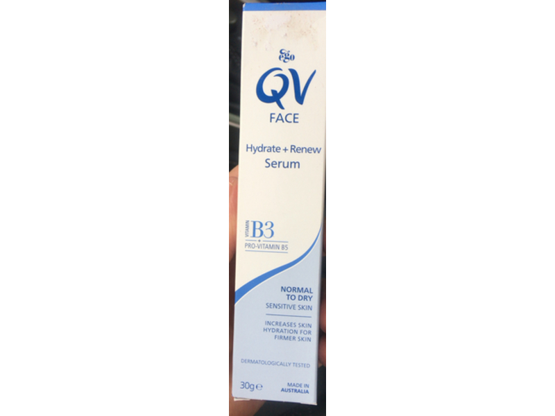 Ego QV Face Hydrate & Renew Serum, Vitamin B3, 1 fl oz/30 g