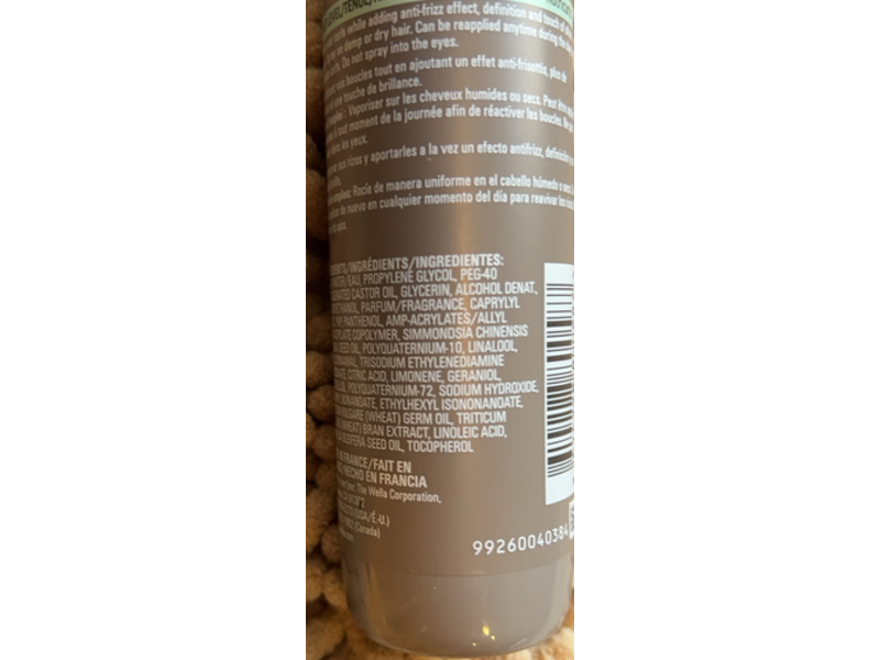 Wella Fresh Up Nutricurls 72 Hr Anti Frizz Spray, 5 fl oz/150 mL