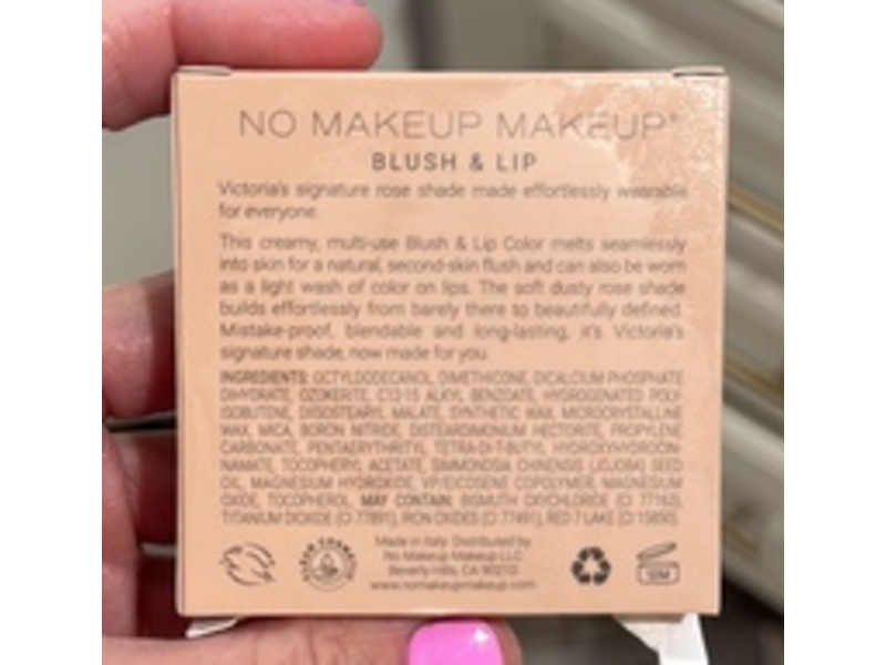 The Original No Makeup Makeup Blush & Lip Color, Rose, 0.17 oz/5 g