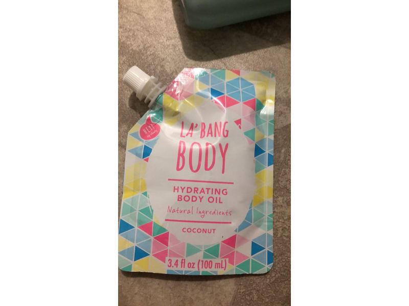 La'bang Body Hydrating Body Oil, Coconut, 3.4 fl oz/100 mL