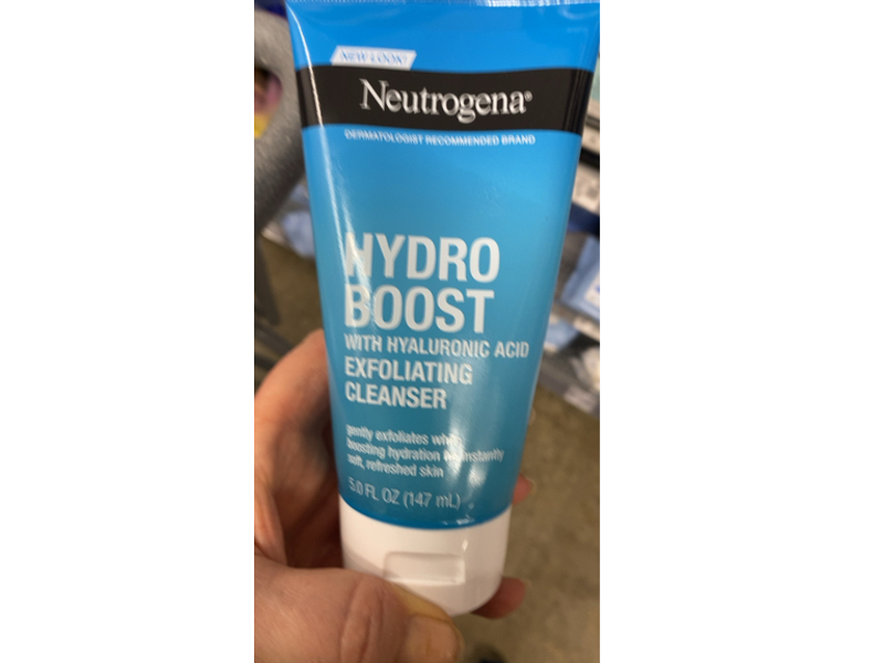 Neutrogena Hydro Boost Exfoliating Cleanser, 5 fl oz/147 mL