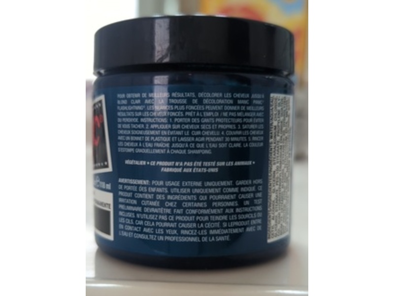 Manic Panic Classic Semi Permanent Hair Color Cream, Voodoo Blue, 4 fl oz/118 mL