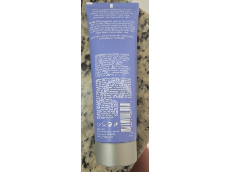 Madison Reed Color Reviving Gloss, Crema Cool Violet Beige, 4 fl oz/118 mL