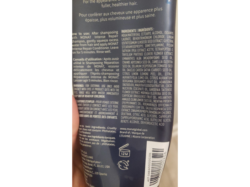 Monat Intense Repair Conditioner, 6 fl oz/178 mL