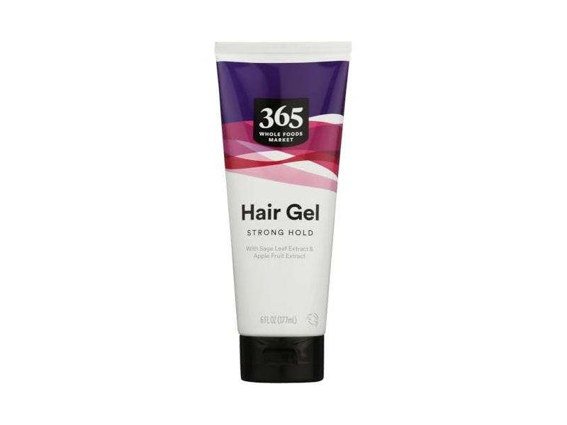 365 Whole Foods Market Strong Hold Hair Gel, Sage Leaf Extract & Apple Fruit , 6 fl oz/177 mL