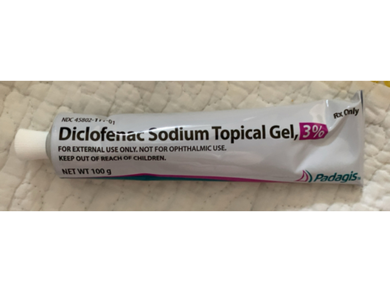 Diclofenac Sodium Topical Gel 3%, 100 g, Padagis (Rx)