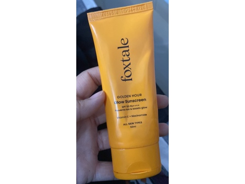 Foxtale Golden Hour Glow Sunscreen, SPF 50 PA++++, 50 mL
