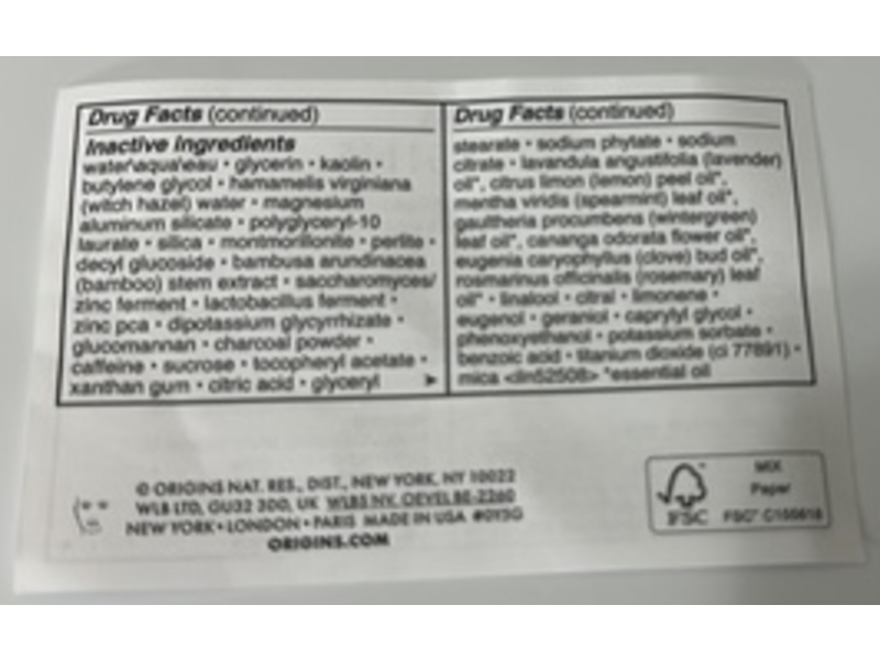 Origins Clear Improvement Blackhead Clearing Mask-To-Scrub, 5 fl oz/15 mL