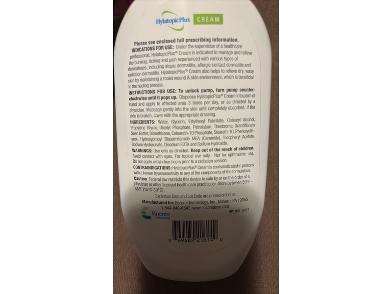 HylatopicPlus Cream, 405 g, Encore Dermatology (RX)
