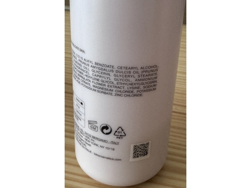 Kiko Milano Pure Clean Milk & Tone, 6.76 fl oz/200 mL