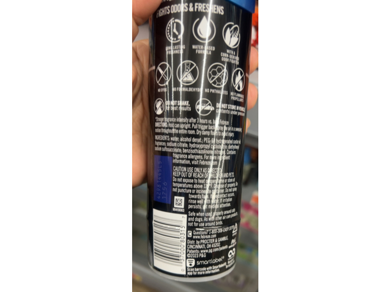 Febreze Unstopables Air Mist, Breeze, 8.8 oz/250 g