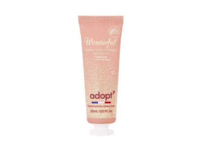 Adopt Moisturizing Hand & Nail Cream, Wonderful, 1.01 fl oz/30 mL