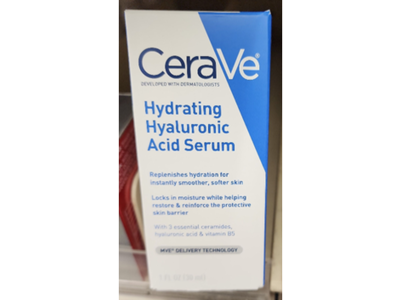 CeraVe Hydrating Hyaluronic Acid Serum, 1 fl oz/30mL