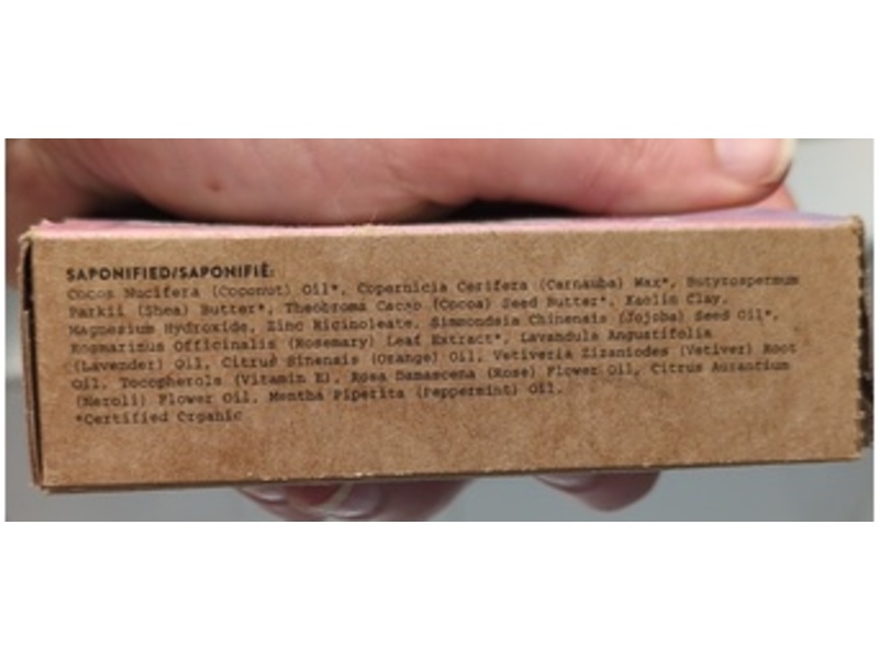 Crate 61 Organics Deodorant Bar, Lavender & Rose, 4.25 oz/120 g