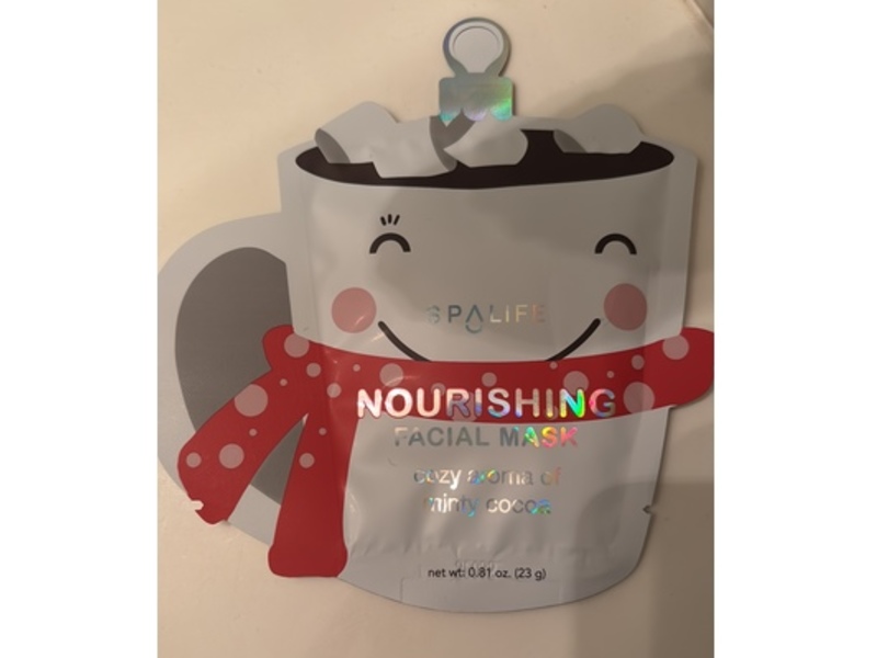 SpaLife Nourishing Facial Mask, Minty Cocoa, 0.81 oz/23 g