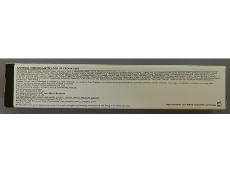 JudyDoll Cushion Matte Lock Lip Cream, G205 Black Galaxy, 0.09 fl oz/2.6 mL