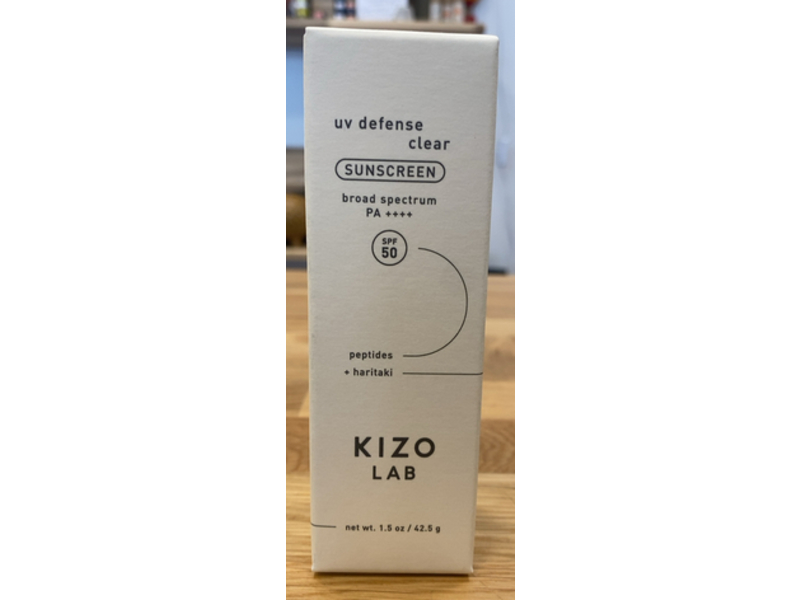 Kizo Lab Uv Defense Clear Sunscreen, SPF 50 PA++++, 1.5 oz/42.5 g